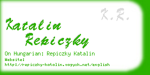 katalin repiczky business card